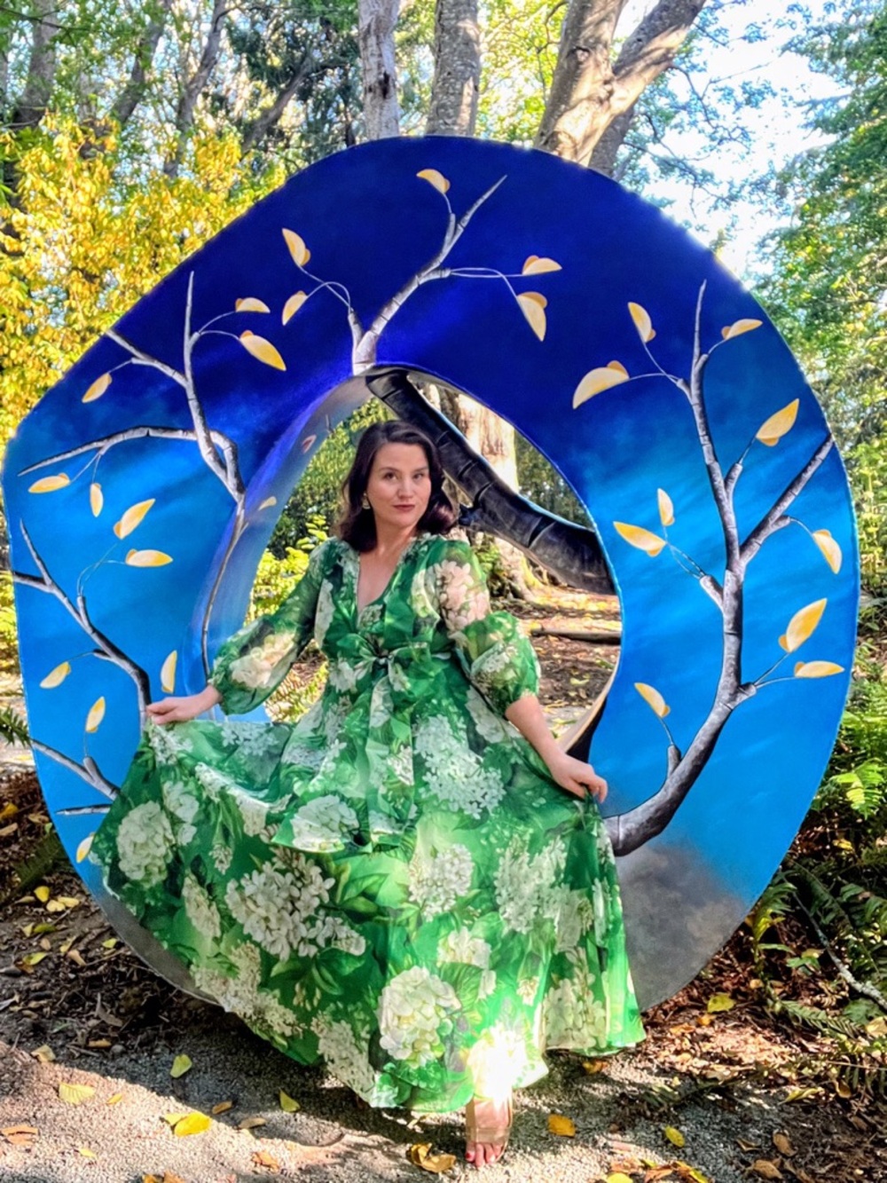 🌸 Flowy Green Floral Maxi Dress – Spring Ready Beauty 🌸 - Picture 3 of 3